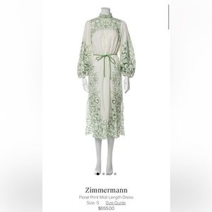 Zimmermann Floral Lace Dress
